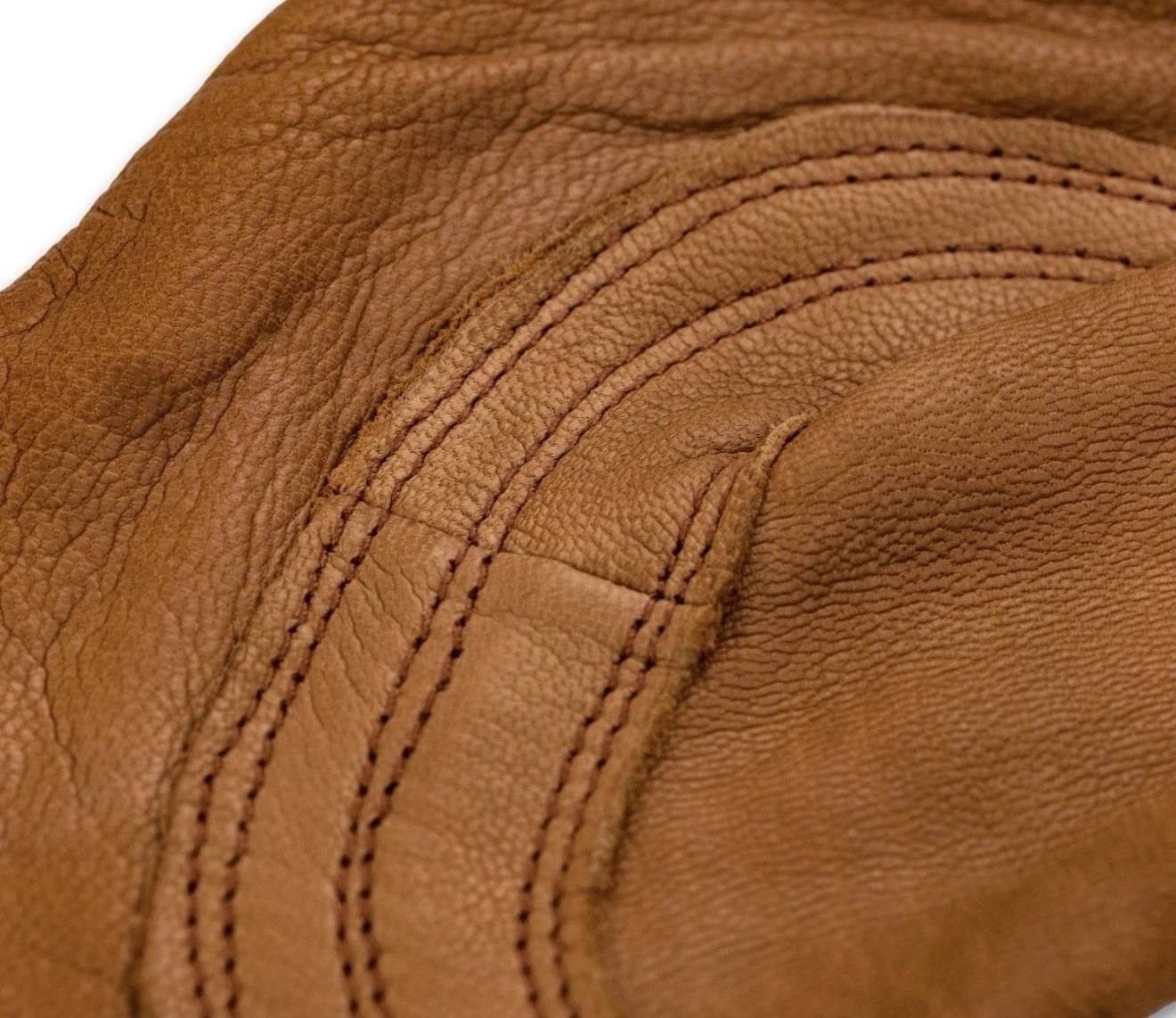 Plainsman Premium Cabretta Brown Leather Gloves Work, 2 Pairs, XL - Image 3