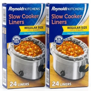 2 Pack - Reynolds Kitchens Slow Cooker Liners, Regular Size (24 ct.)