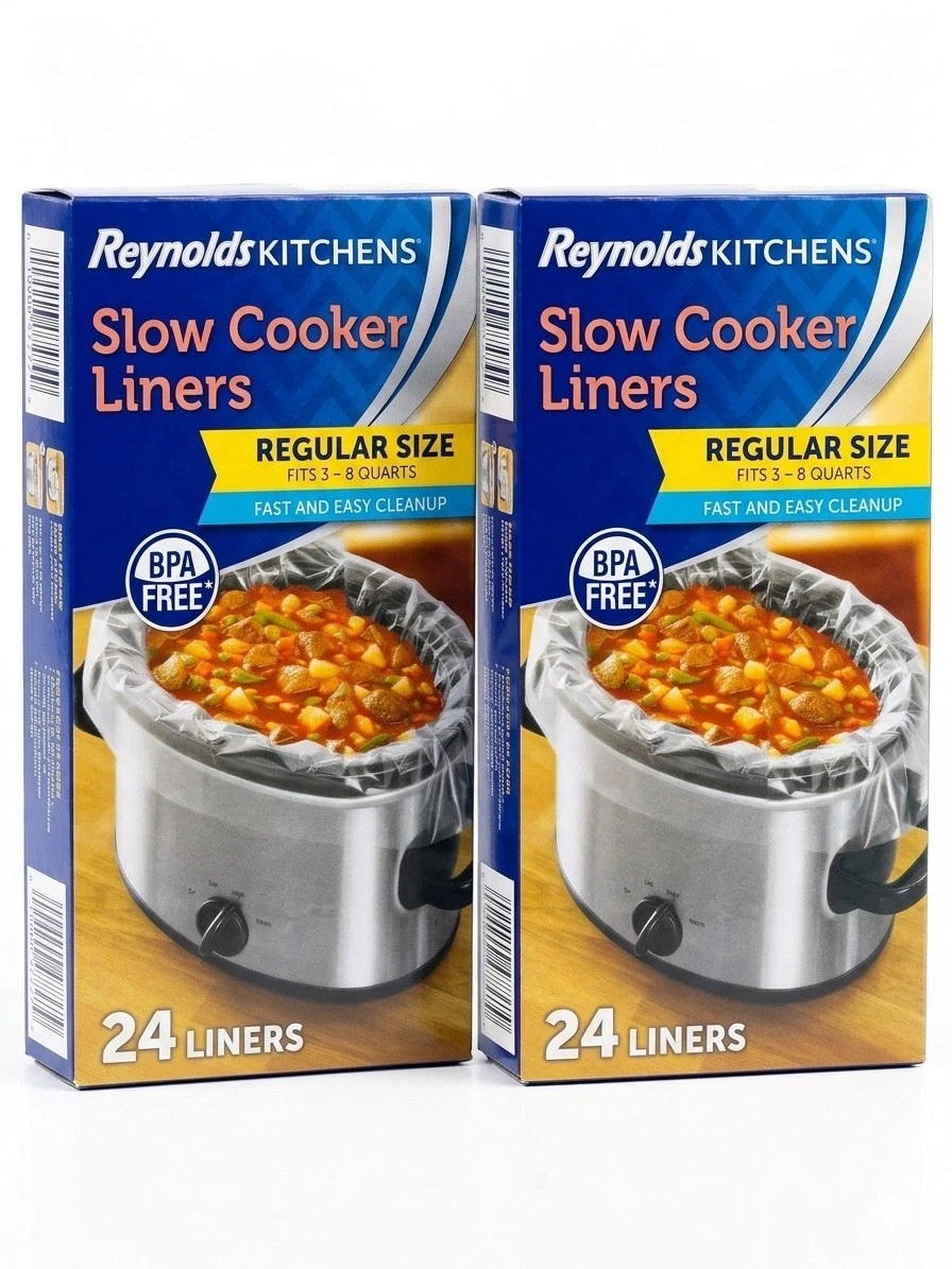 2 Pack - Reynolds Kitchens Slow Cooker Liners, Regular Size (24 ct.)