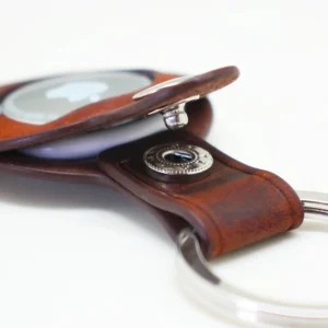 Genuine Leather Airtag key chain I Holder for air tag I 4 Pack airtag Case